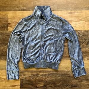 Art Class Light Weight Jacket Velour Gray Size 6X